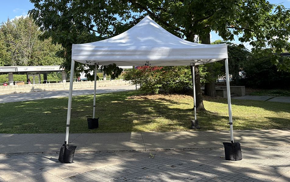 Abri portatif 10 pi x 10 pi blanc